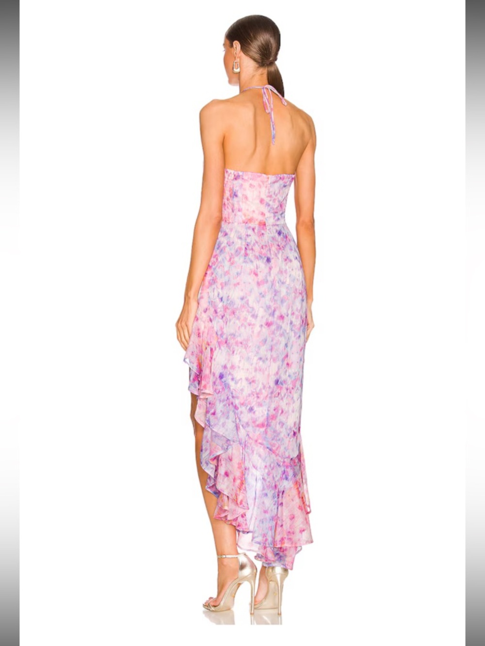 REVOLVE x Amanda Uprichard Carlina Dress in Cotton Candy floral strapless - Picture 10 of 10